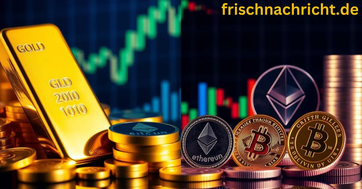 Goldpreis und Kryptowährungen Vergleich